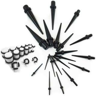 38 Pc Ear Stretching Taper Kit w/ plugs   Choose expander and plug 
