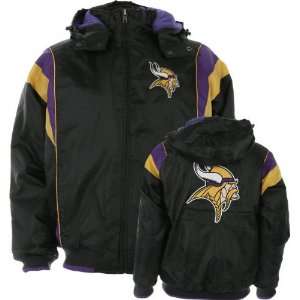 Minnesota Vikings Poly Oxford Full Zip Jacket  Sports 