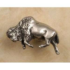  Buffalo Pewter Cabinet Knob/Pull (Left Face): Home 