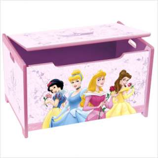 Delta Childrens Products Disney Princess Pretty Pink Wooden Toy Box 