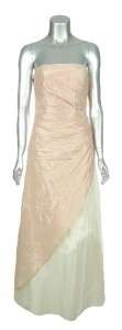   Chaitin Pink IvoryTulle Flowers Strapless Prom Gown Dress 5/6  