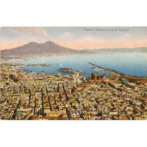   Postcard Panoramic View of the Bay   Naples Italy 