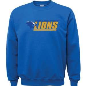 Georgian Court Lions Royal Blue Youth Logo Crewneck Sweatshirt:  