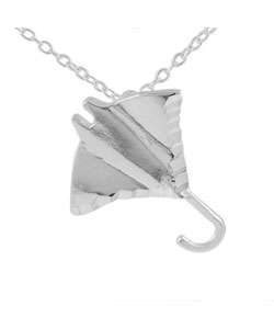 Sterling Silver Sting Ray Fish Pendant  