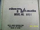 Niles Audio AVS 1 Speaker Level Speaker A/B Switch NIB