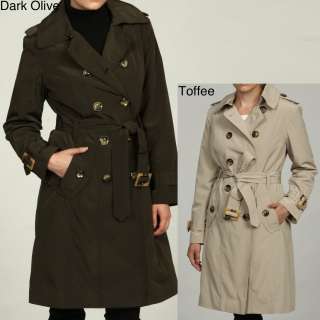 London Fog Womens Double breasted Trench Coat  Overstock