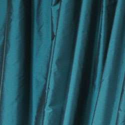 Faux Silk Signature Teal 84 inch Curtain Panel  Overstock