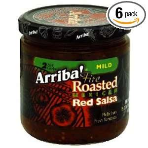 Arriba Mild Red Salsa, 16 Ounce Glass (Pack of 6)  