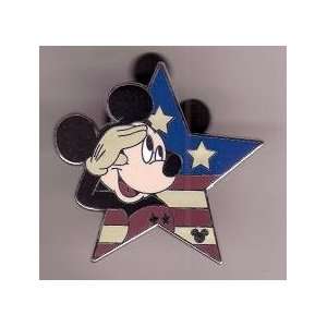  Patriotic Star Salute Pin by Mickey Mouse 