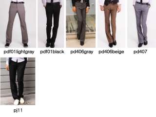 pdf01lightgray Dress pants slim basic 6 colors  
