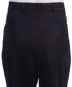 Pierre Cardin Mens Black 2 pleat Dress Trousers  