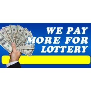   Banner   We Pay More For Lottery Blue with Picture 