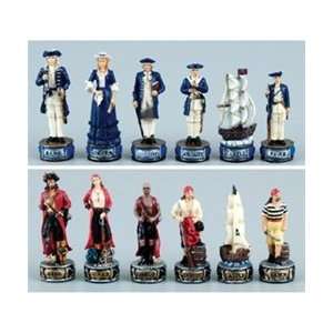 Pirates & Royal Navy Theme Chess Set Toys & Games