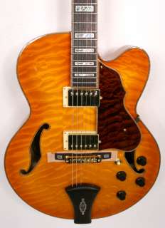 Ibanez AF125AMB Artcore Custom, Quilted Maple Top, Amber Burst, FREE 