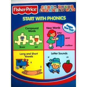  Start with Phonics First Grade Learning Pad Fisher Price 