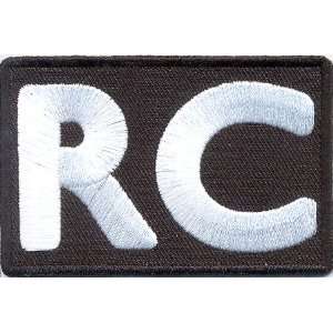  Riding Club Patch   RC, 3x2 inch, small embroidered biker patch 