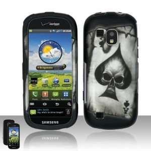 ACE OF SPADE SKULL Hard Rubber Feel Plastic Design Case for Samsung 