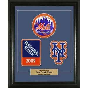  New York Mets Embroidered Inaugural Season 3 Patch Framed 