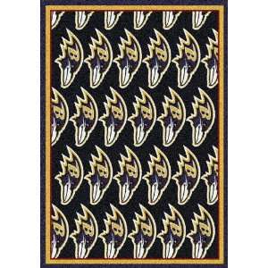  Baltimore Ravens NFL Repeat Area Rug by Milliken 78x10 