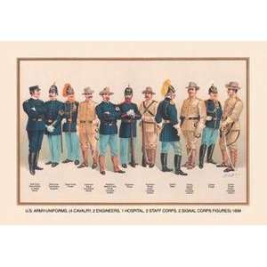  Vintage Art Uniforms (4 Cavalry, 2 Engineers, 1 Hospital 