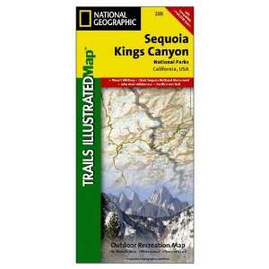National Geographic 205 Sequoia/Kings Canyon National Park Trail Map 