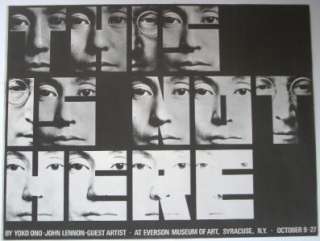 John Lennon Yoko Ono This Is Not Here 12 Page Poster  