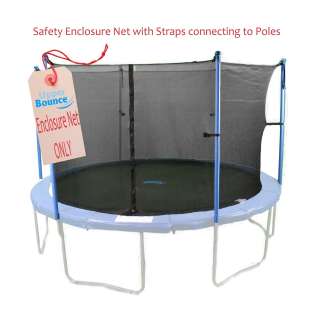13 FT. Trampoline Enclosure Net Fits 13 Round Frames Using 6 Poles or 