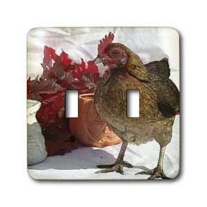 Cassie Peters Chickens   Fall Chicken   Light Switch Covers   double 