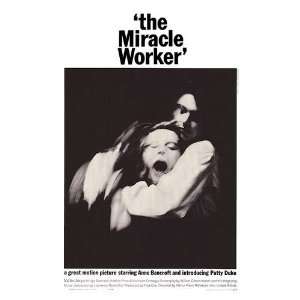  Miracle Worker Movie Poster, 11 x 17 (1962)
