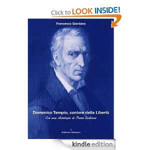 Domenico Tempio, cantore della libertà (Italian Edition) Francesco 