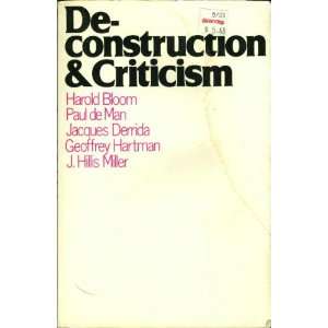   Paul de Man, Jacques Derrida, Geoffrey Hartman, J. Hillis Miller Bloom