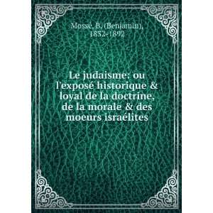  Le judaisme ou lexposÃ© historique & loyal de la 