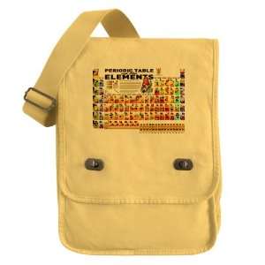  Messenger Field Bag Yellow Periodic Table of Elements with 