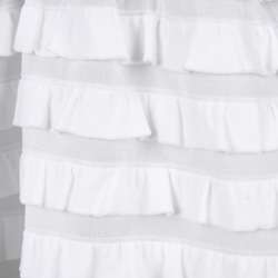 Mia Belle Girls Navy and White Ruffled Tunic/ Short Dress  Overstock 