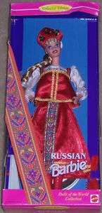 NIB Dolls of the World Collection Russian Barbie Doll  