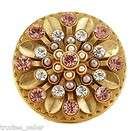 NEW JUICY COUTURE Fashion Pink Gold CZ Rhinestone Pearl Vintage 
