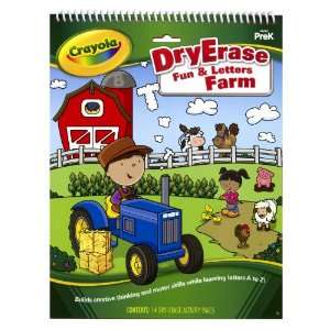 Crayola Dry Erase Activity Tablet Fun And Letters Farm : Toys & Games 