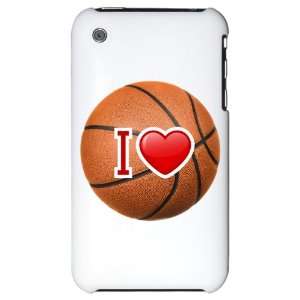  iPhone 3G Hard Case I Love Basketball 