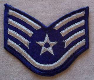 USAF Used Sleeve Rank Insignia Staff Sergeant  