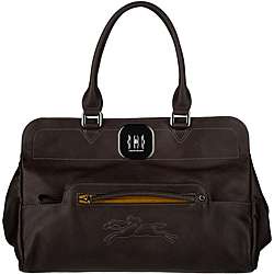 Longchamp Gatsby Brown Leather Tote  
