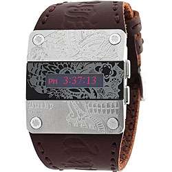 Lucky Brand Mens Brown Leather Watch  Overstock