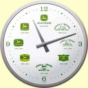  John Deere Logos Since 1876 wall clock (na): Home 