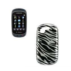 Silver Zebra Samsung Gravity T T669 Protector Case  