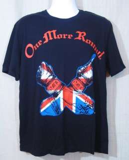 Mens One More Round MMA T Shirt British Fighter Arms XL  