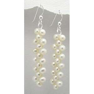  White Freshwater Pearl Earrings