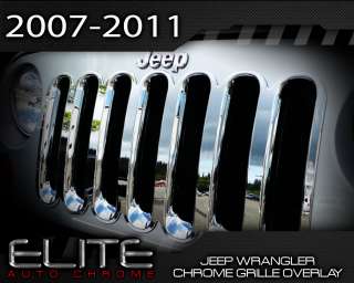 2007 2010 Jeep Wrangler Chrome Grille Overlay  