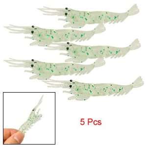   Green Sequins Shrimp Soft Silicone Bait for Fishing