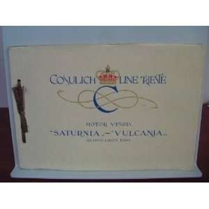   Italian Line Cosulich Line Triete Saturnia Vulcania Catalog Very RARE