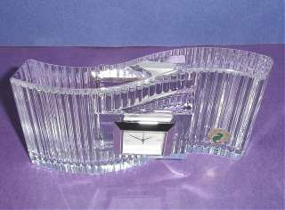 Waterford Wavelength Crystal Clock Made In Ireland New  