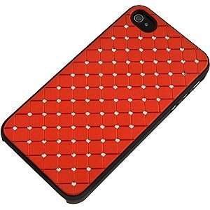   Back Cover iPhone 4 & 4S, Spot Diamond Black/Red Electronics